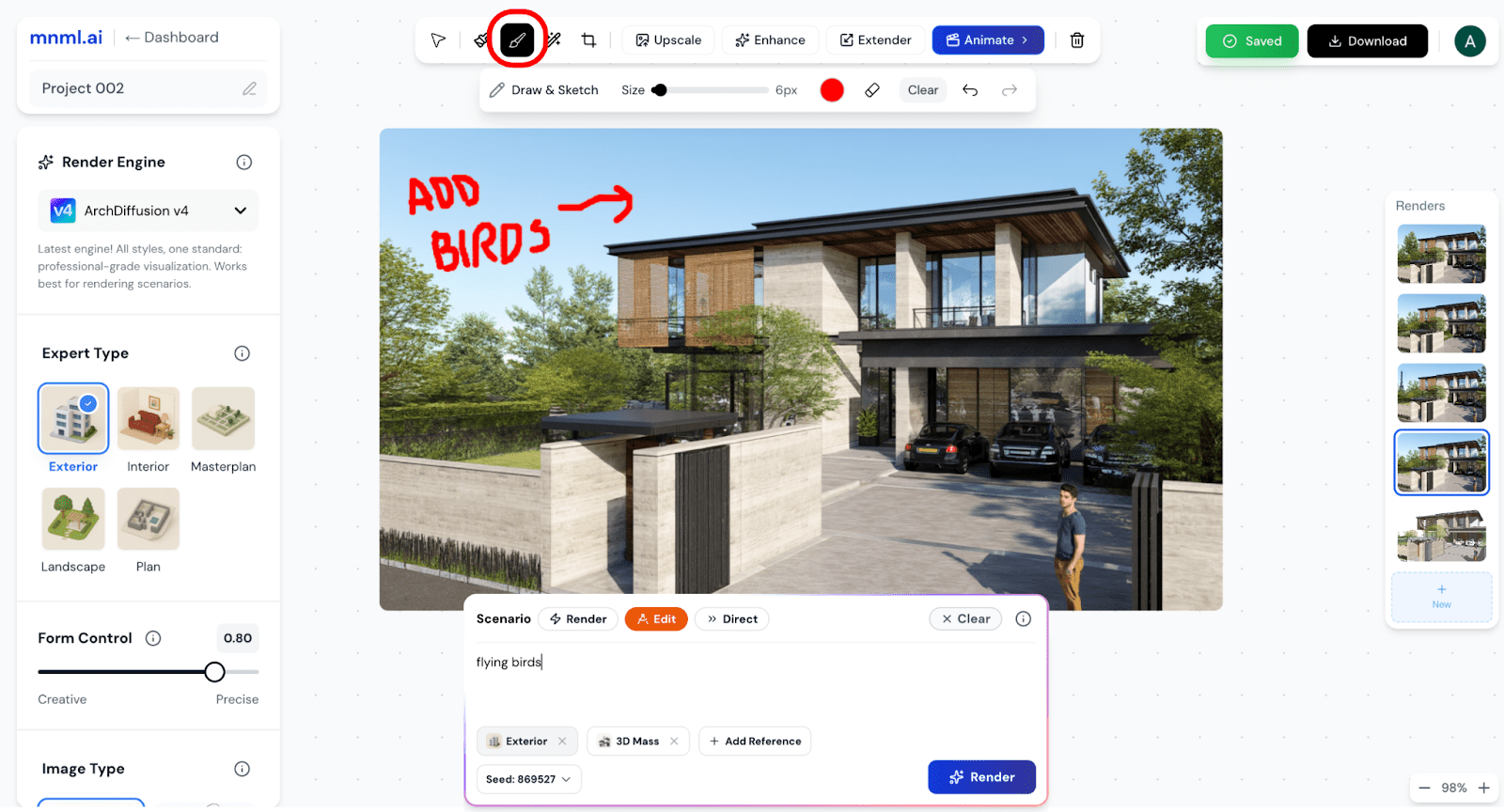 Tutorial Mode Image The Edit Mode: Localized Edits Guide – Guides & Tutorials – mnml.ai